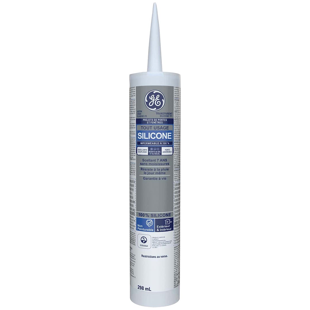 Door and Window Silicone Sealant, Clear, 298 ml