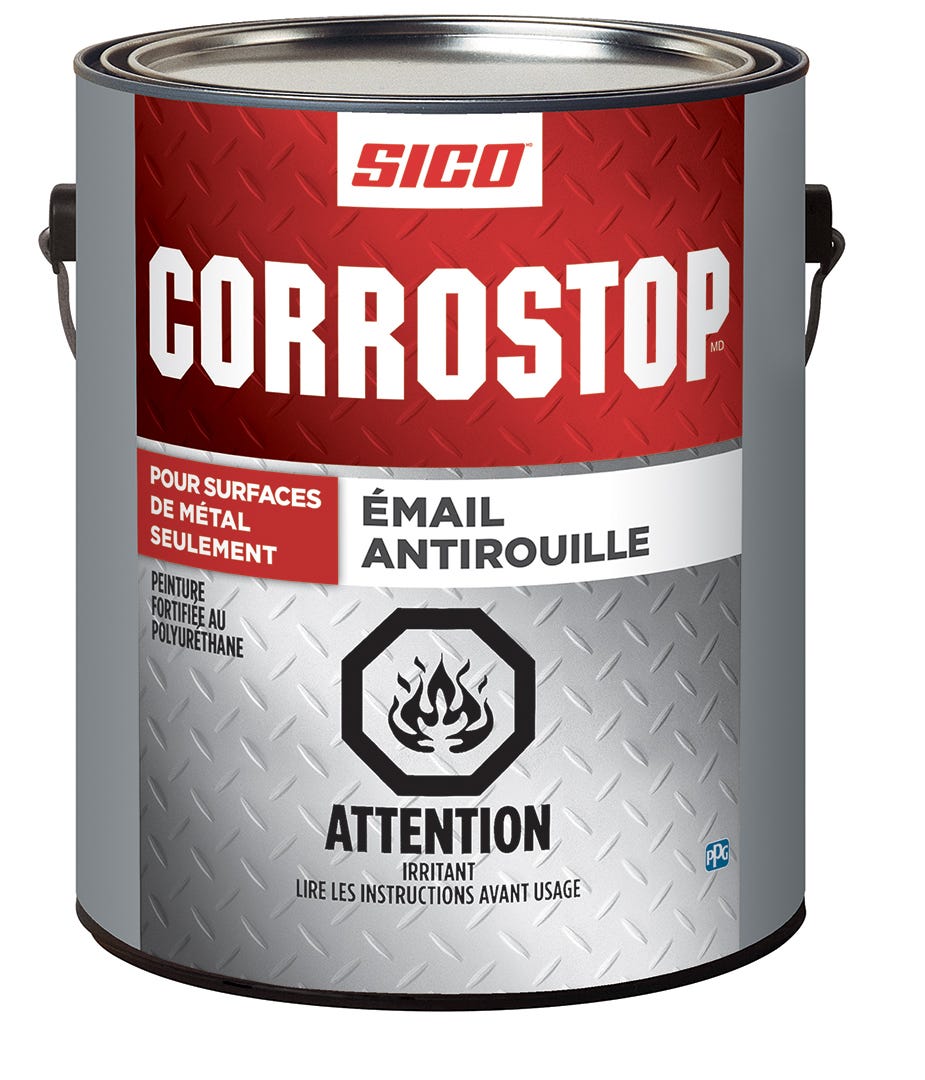 CORROSTOP Rust-Proof Paint, Glossy Neutral Base, 3.78 L