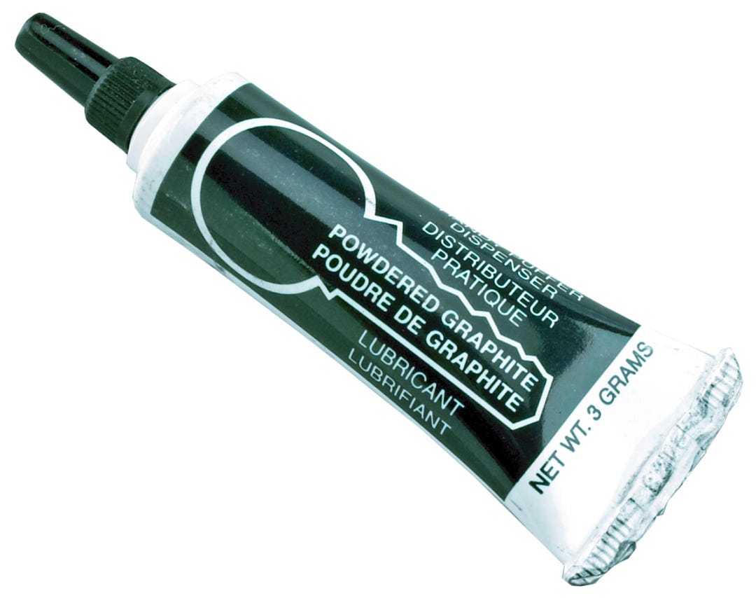 Powdered Graphite Lubricant for Keys and Locks, 3g