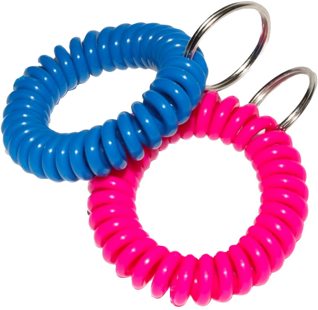 Elastic Wrist Keychain, Assorted
