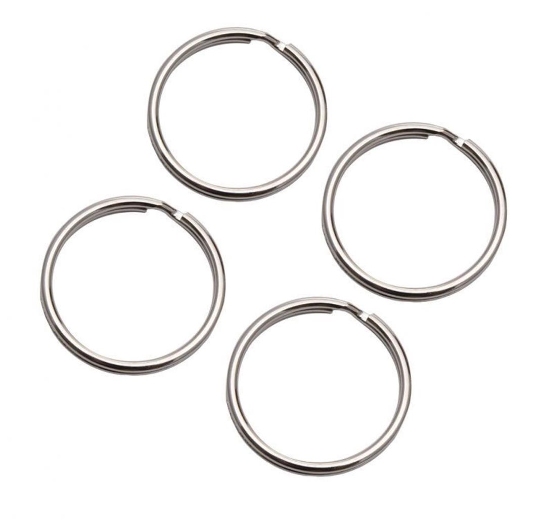 Metal Key Ring, 3/4-in., 4/Pack