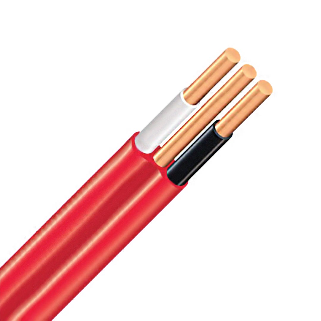 Electrical Wire NMD90, 12/2, Red, 5 m
