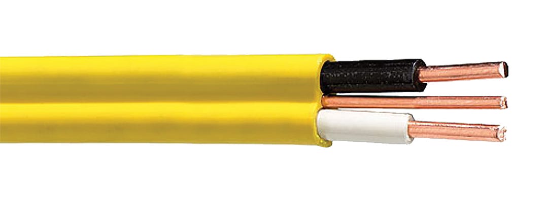 Electrical Wire NMD90, 12/2, Yellow, 30 m