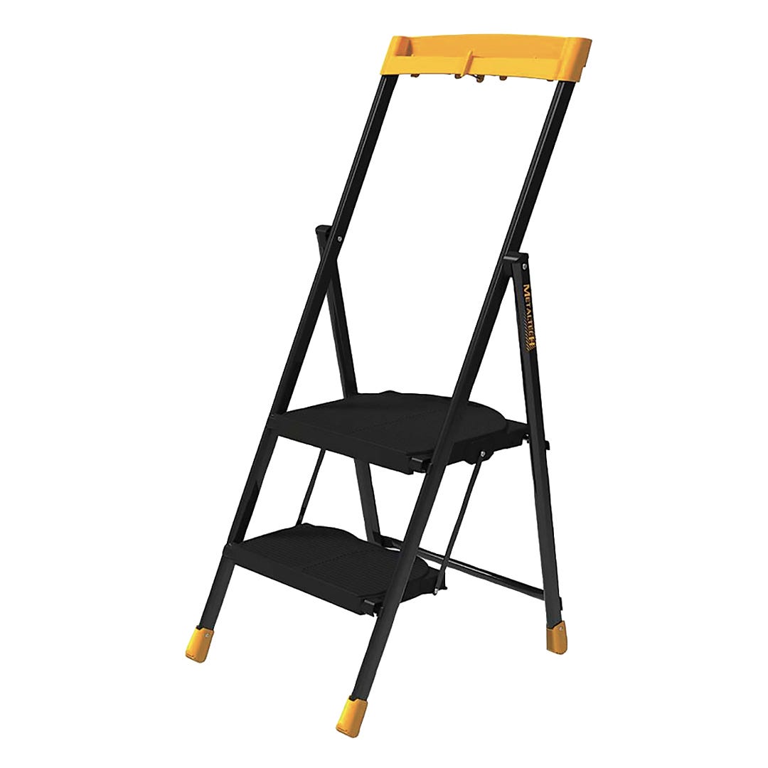 METALTECH PRO Type 1 ladder, Steel, 2 Steps, 250 lb Capacity