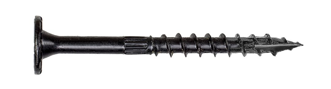 T40 Double Barrier Screws, 3-1/2 in., black, 12/pack