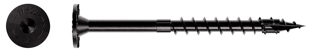 T40 Double Barrier Screws, 4 in., black, 50/pack