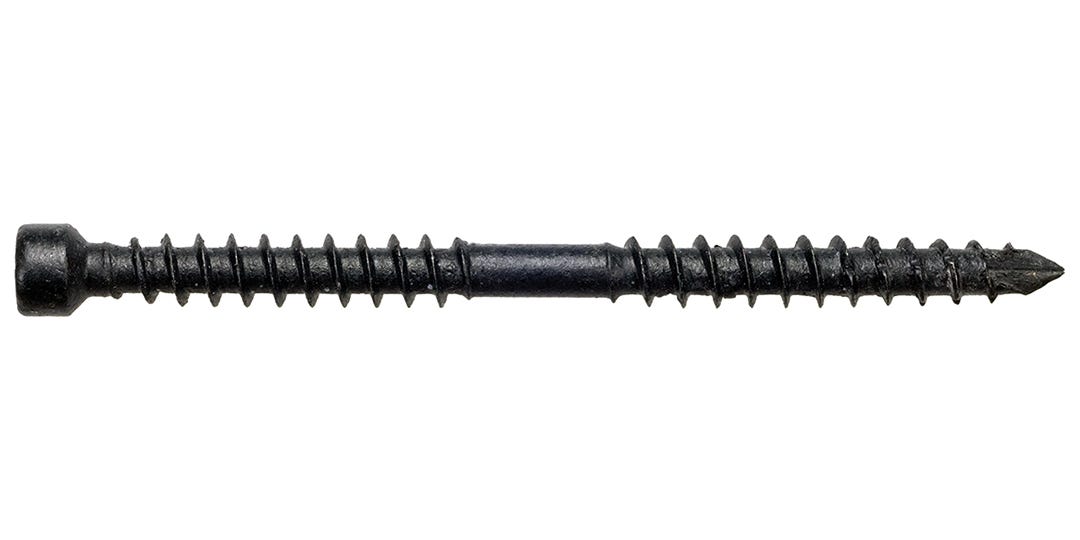 T30 Double Thread Screws, 3-1/2 in., black, 50/pack
