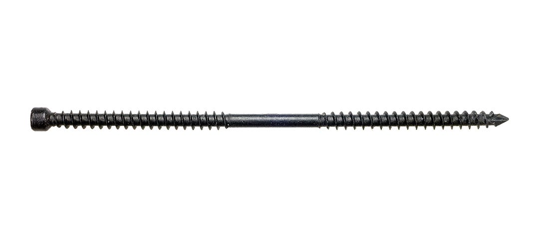T30 Double Thread Screws, 6-1/4 in., black, 50/pack
