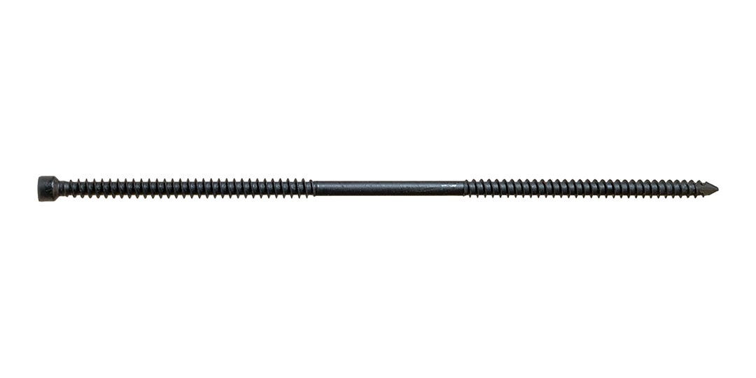 T40 Double Thread Screws, 10-3/4 in., black, 30/pack