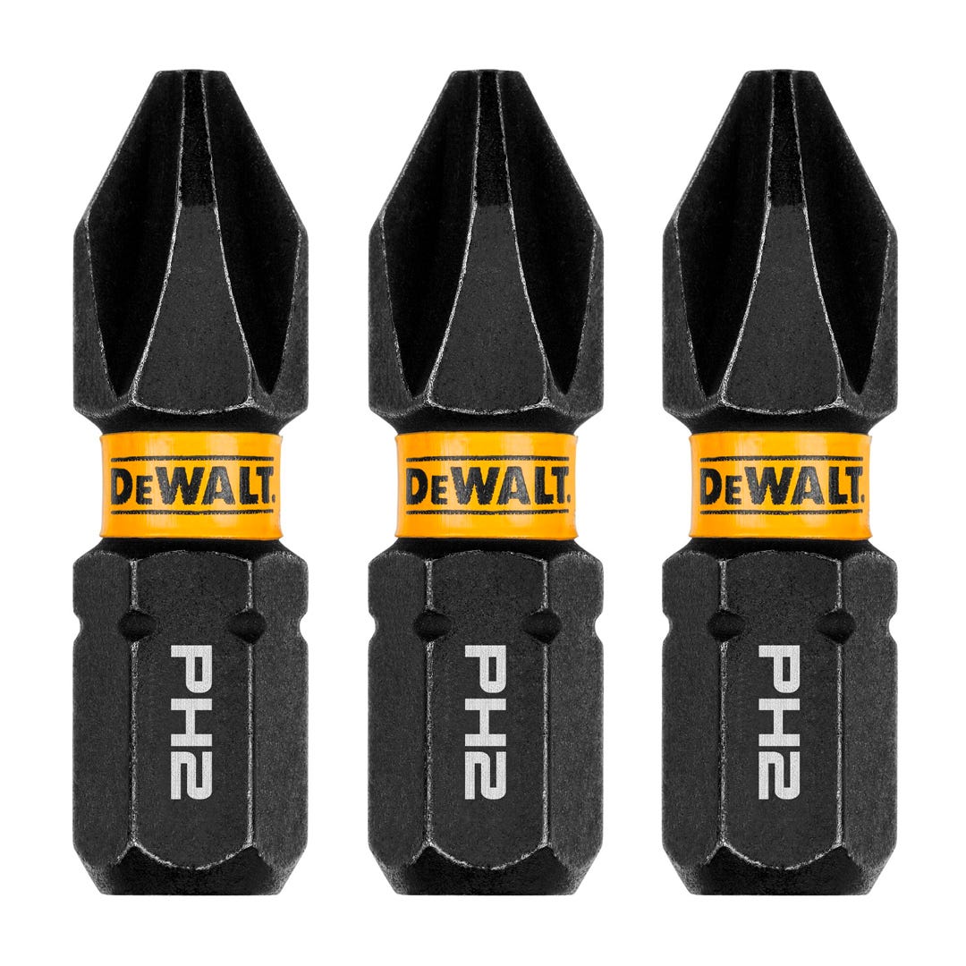 FLEXTORQ Impact Screwdriver Bits, Phillips #2, 3/Pack