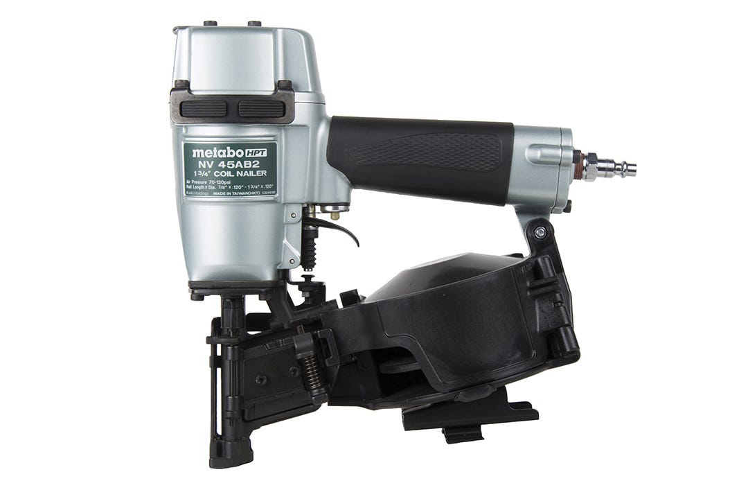 Roofing Nailer, Coil Nails, 7/8 To 1 3/4"