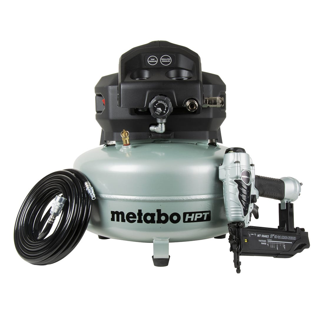 18-Gauge Finishing Nailer And 1 HP Compressor Set