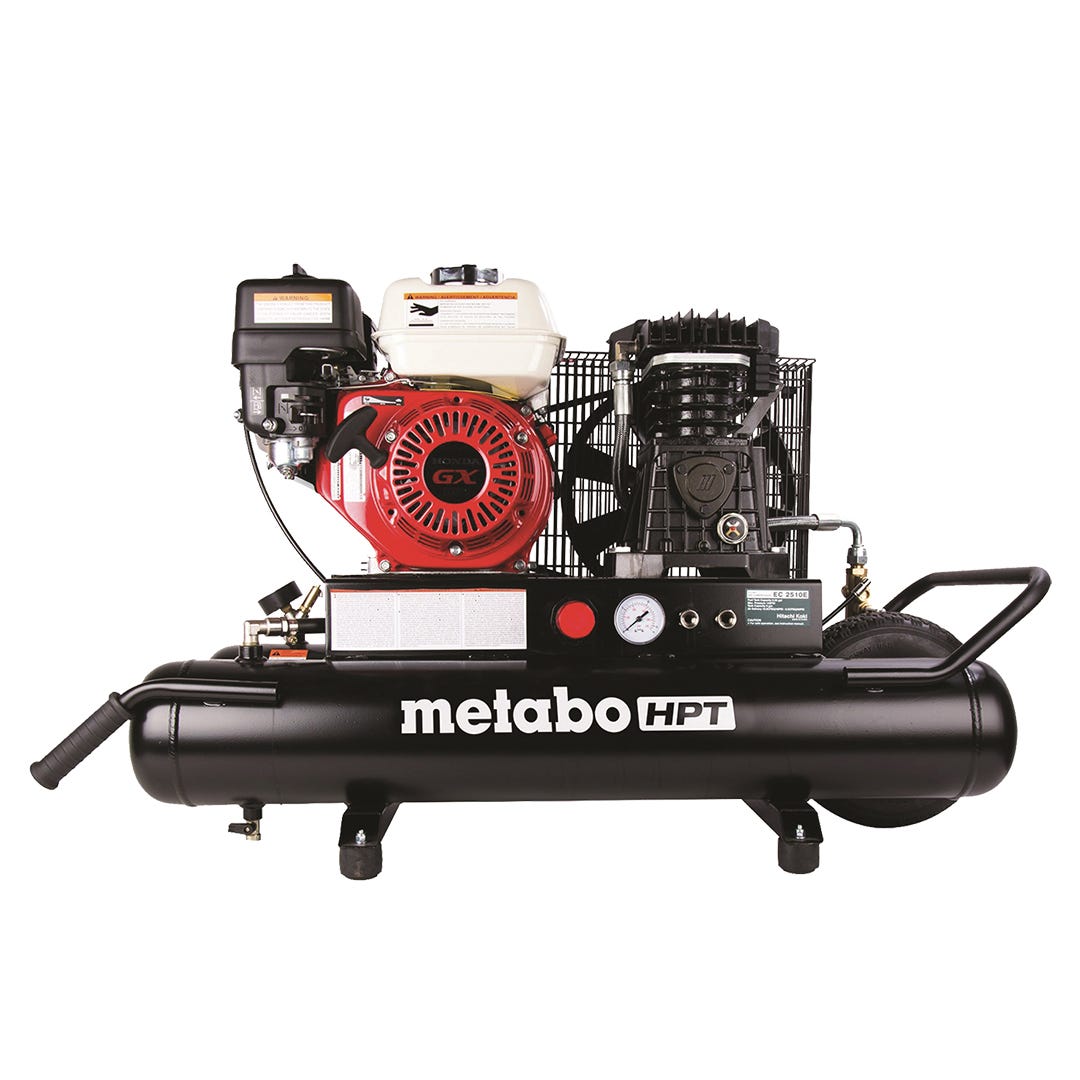 Gas-Powered Wheelbarrow Compressor, 8 Gallons, Honda Engine