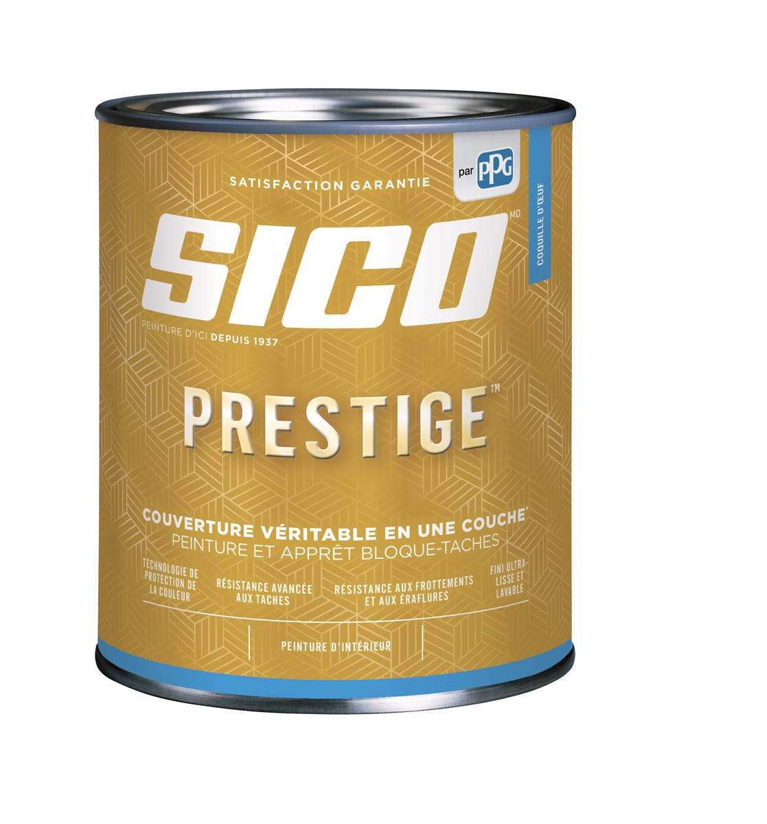 PRESTIGE Paint, Interior, Eggshell Finish, Tintable White, 916 ml