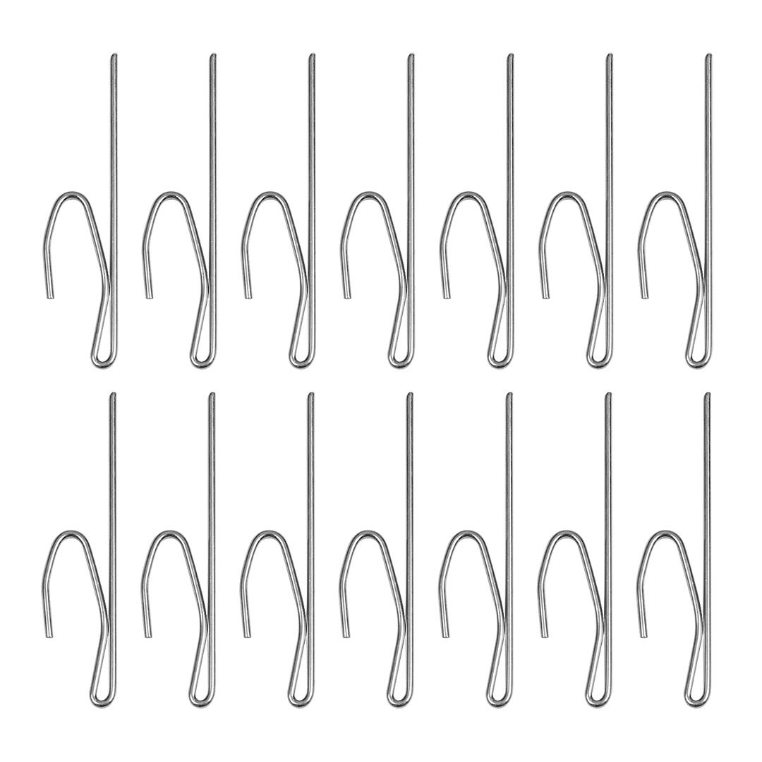 Long Curtain Hooks, 14/Pack