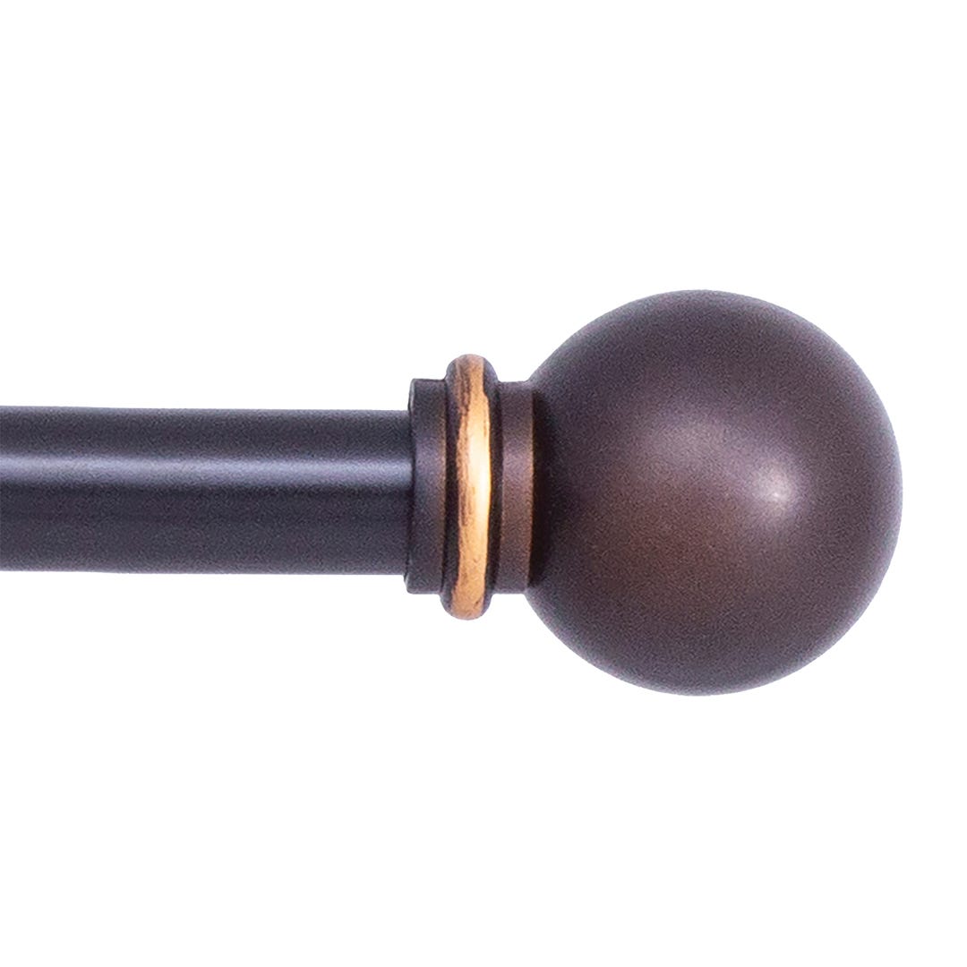 CHELSEY Curtain Rod, 48 in. to 86 in. x 5/8 in. dia, Bronze