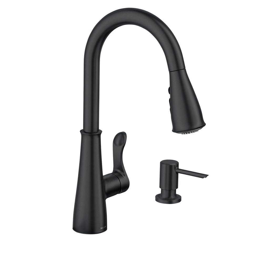 HADLEY, Kitchen Faucet, 1 Handle, Matte Black