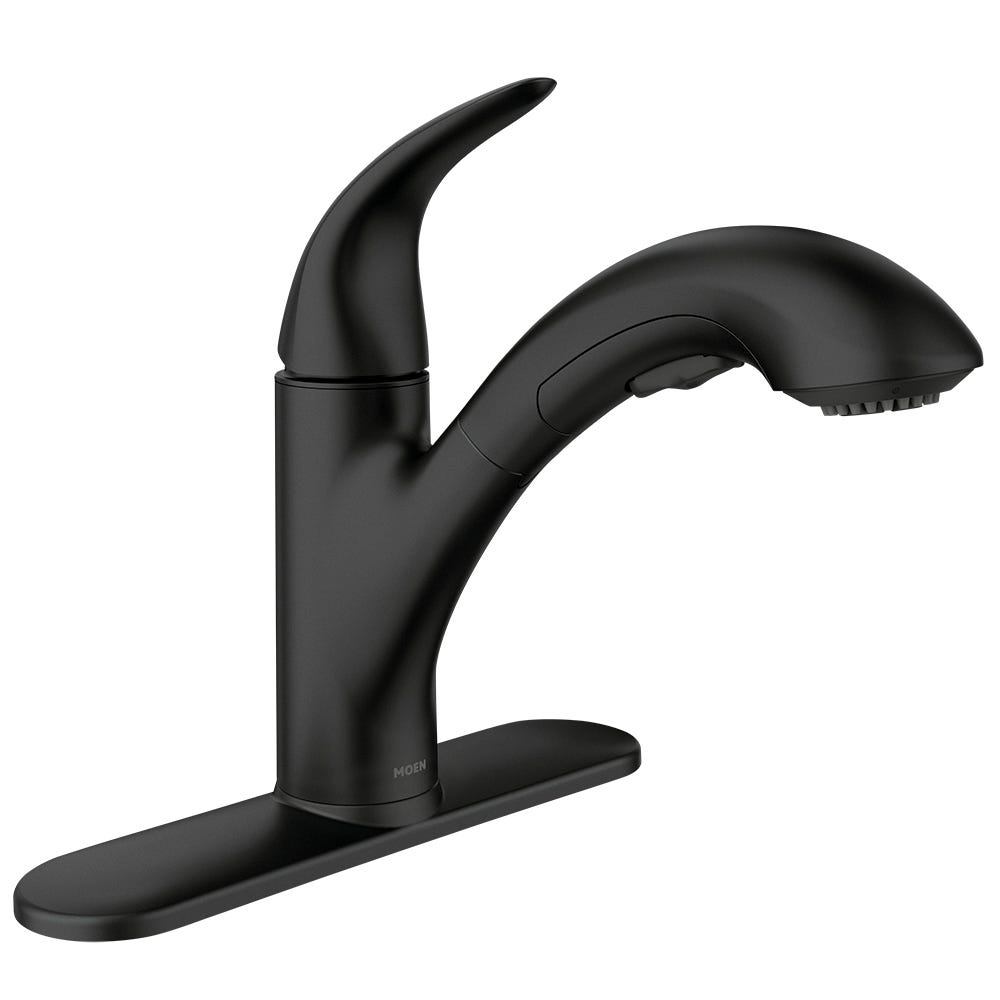 MEDINA 1 Handle Kitchen Faucet Pull Out, Matte Black