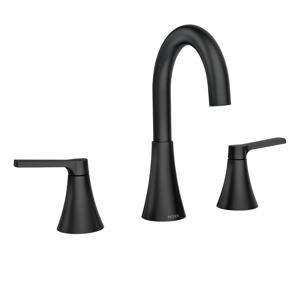 MIKAH 2 Handle Bathroom Faucet, matte black
