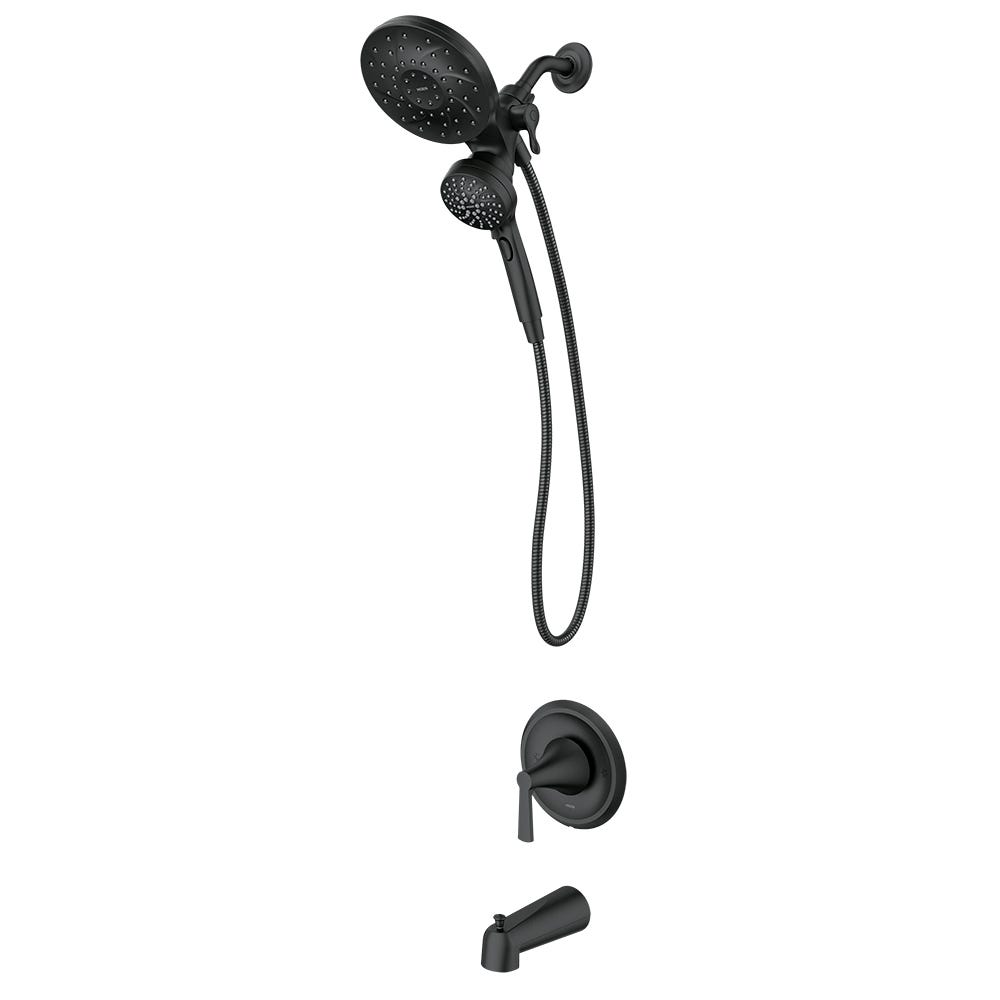 POSI-TEMP MIKAK, Tub and Shower with showerhand, matte black