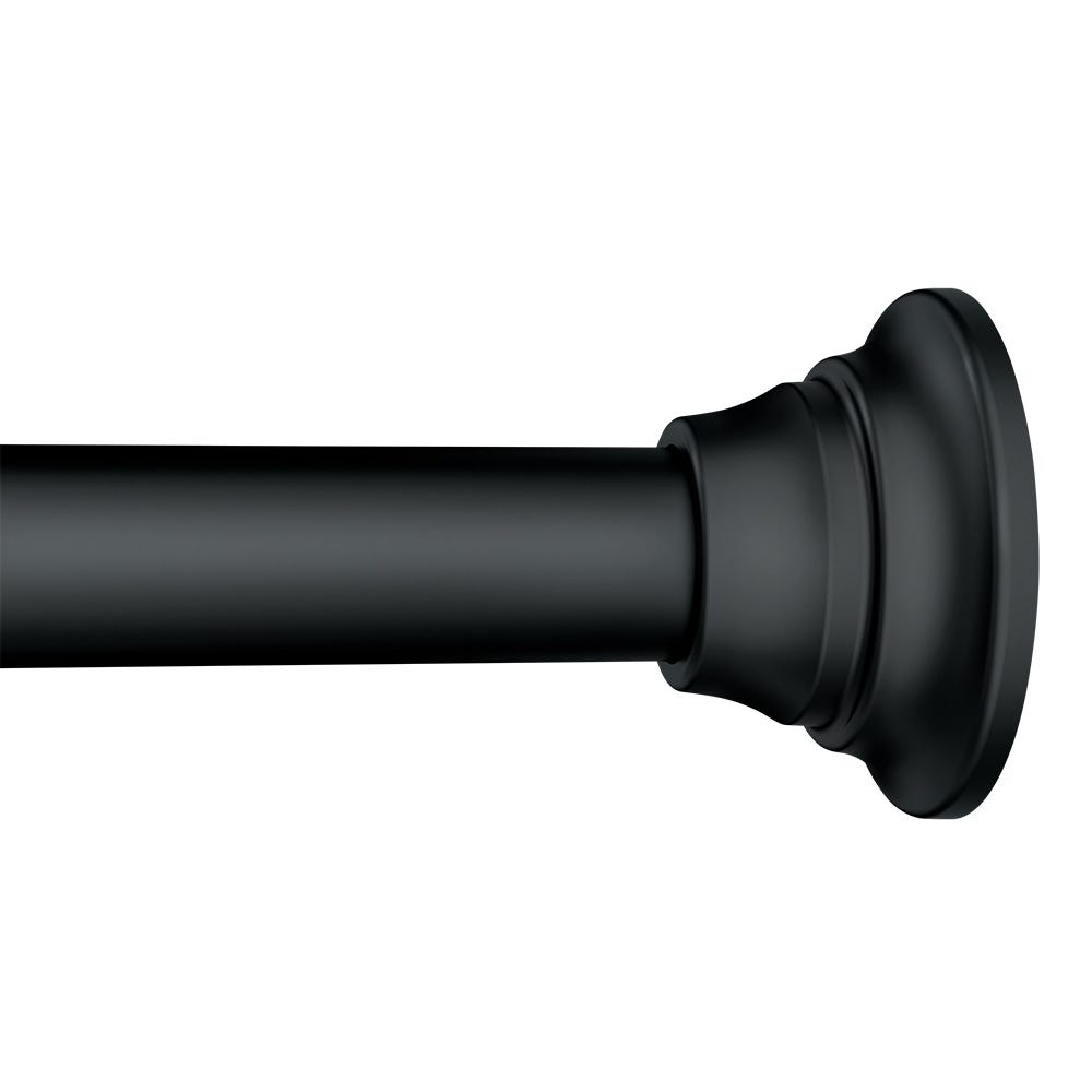 60 in. to 72 in. Tension Shower Rod, Matte Black