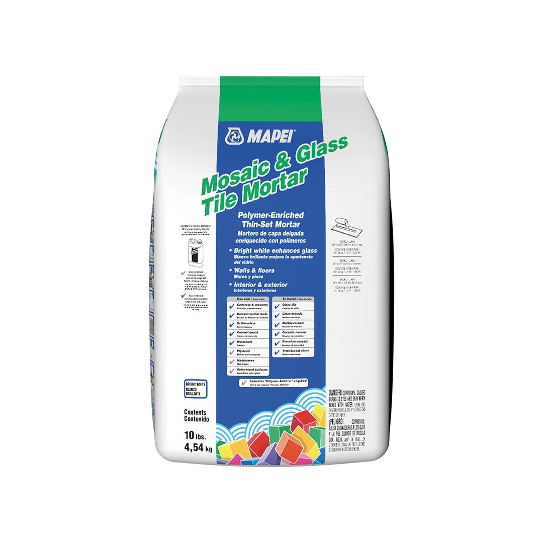 Mosaic & Glass Tile Mortar, 10 lbs
