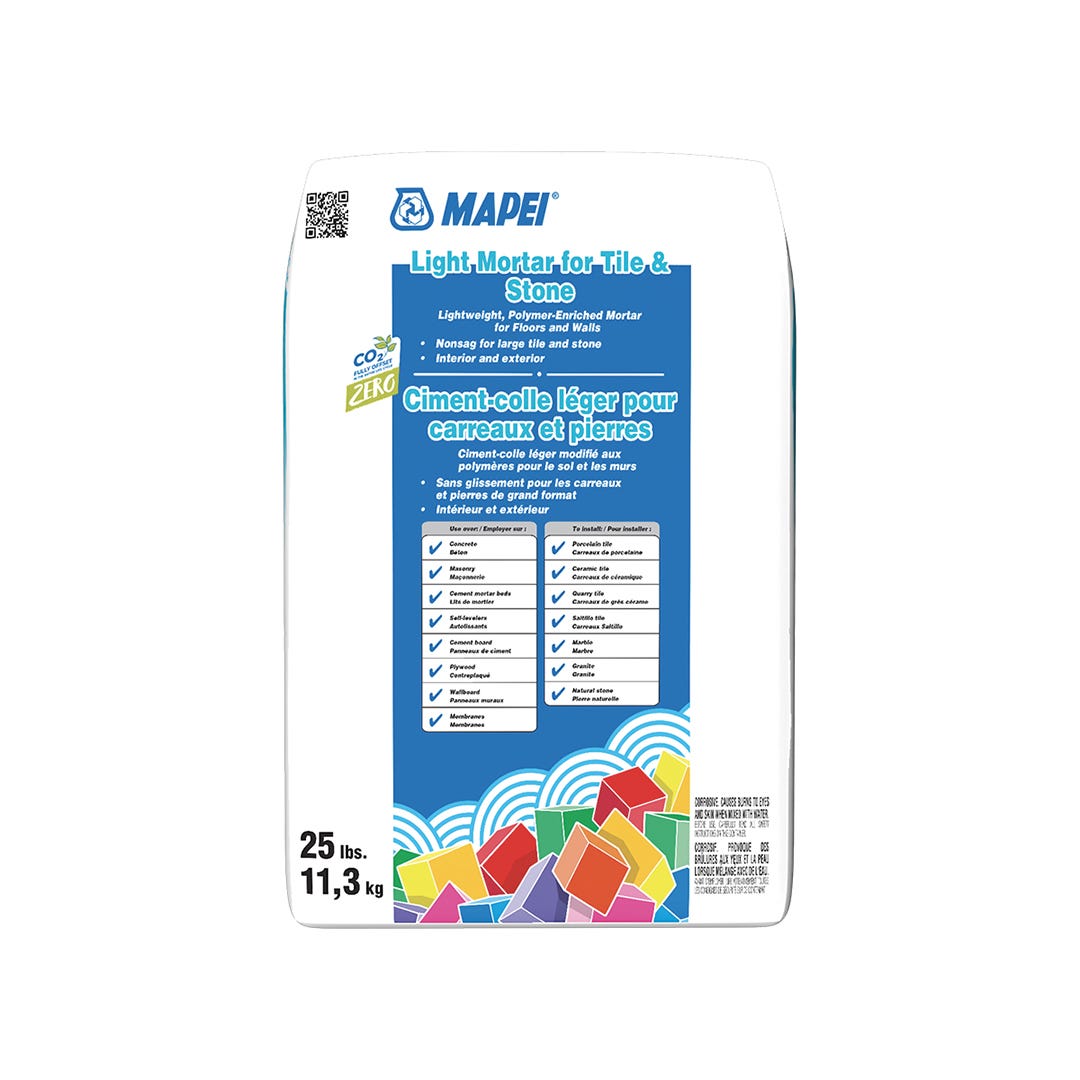 Light Mortar for Tile & Stone, 25 lbs