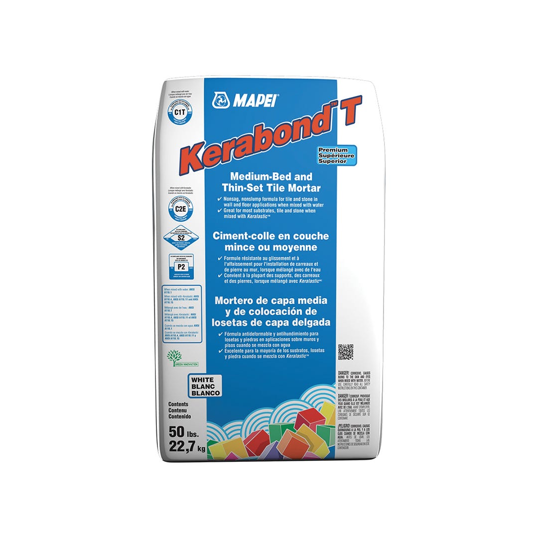 Mortar KERABOND T, White, 50 lbs