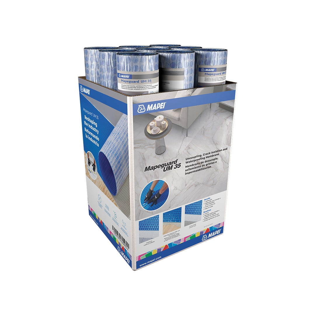 MAPEGUARD UM35 Underlayment, 1 m x 5 m, 54 sq.ft.