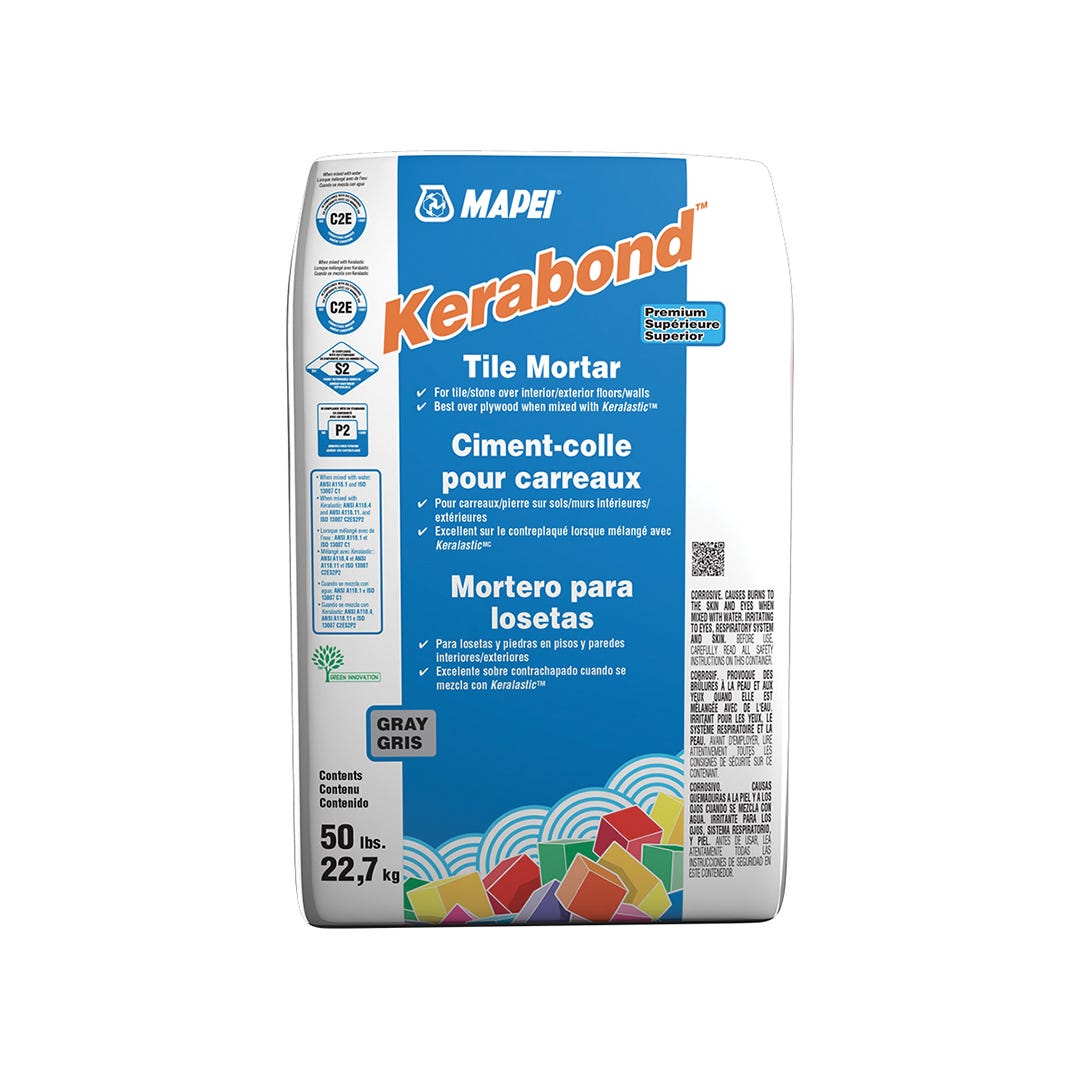 KERABOND Mortar, Gray, 50 lbs