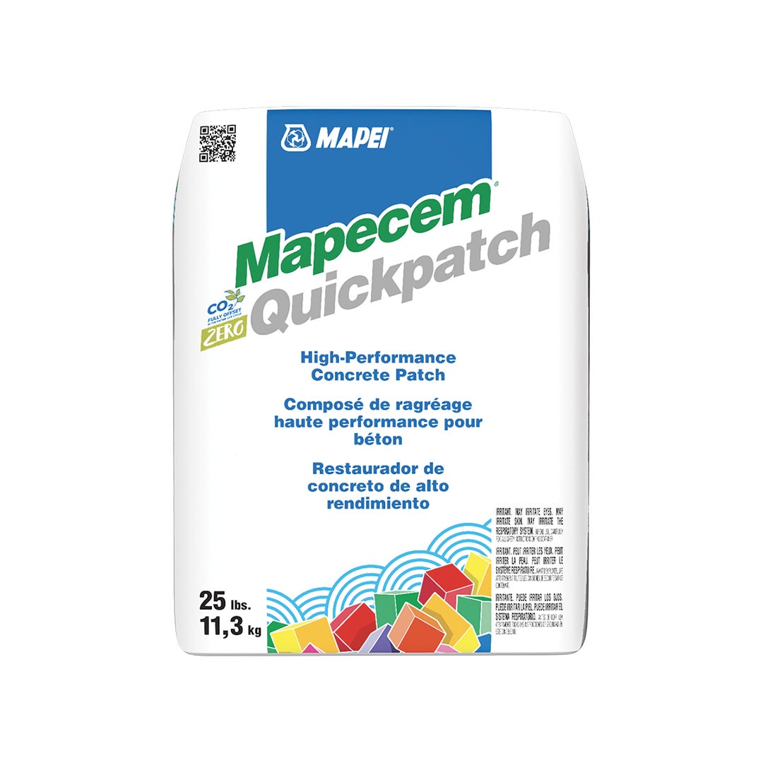 MAPECEM QUICK PATCH Cement, Dark Grey, 25 lbs