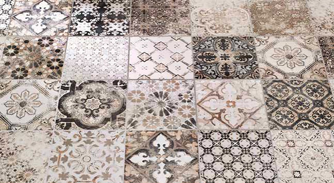 Porcelain Tile CEMENTINA, 12 in. x 12 in., Beige