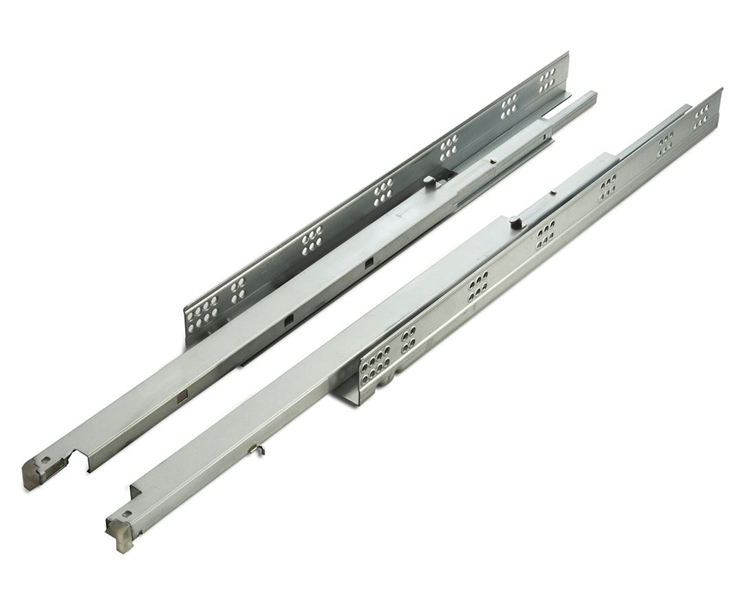 Concealed Full Extension Slide, Series 818, Soft Close Unsynchronized, 22 in.