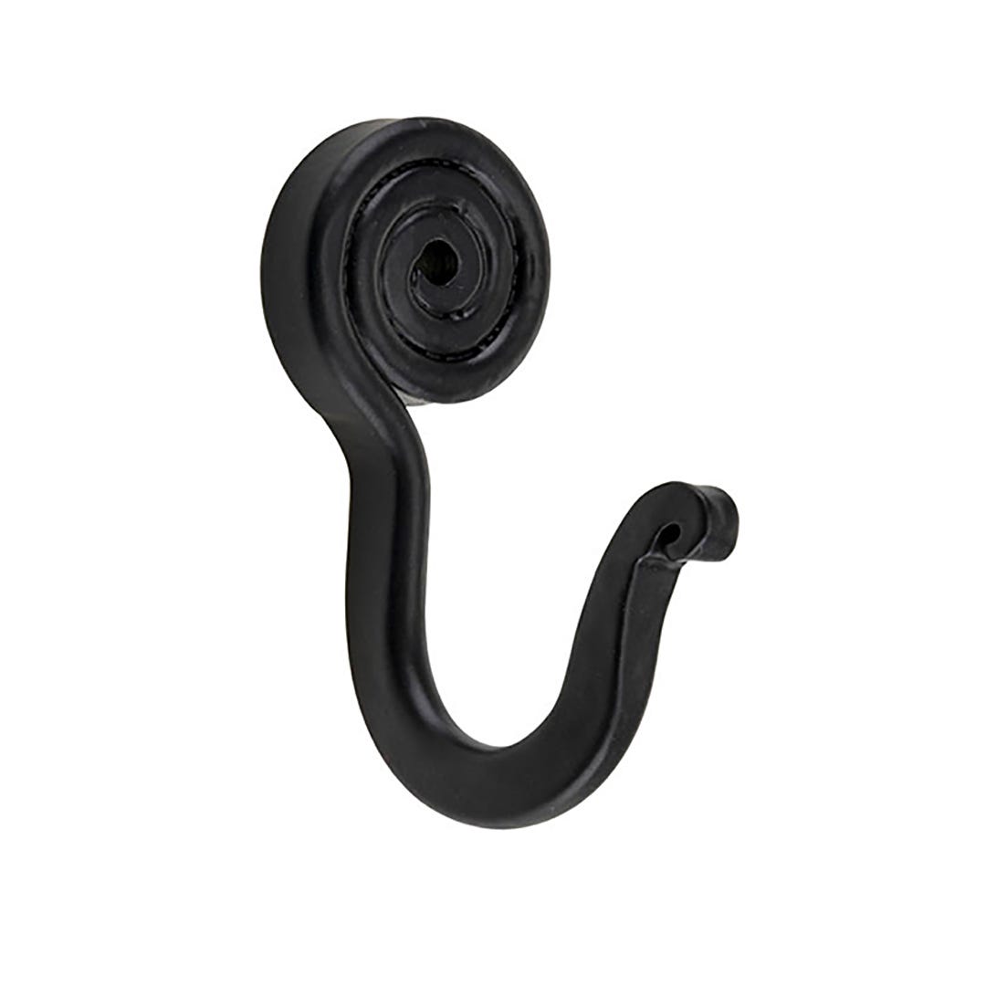 Classic Iron Hook, 66mm x 37mm, Matte Black