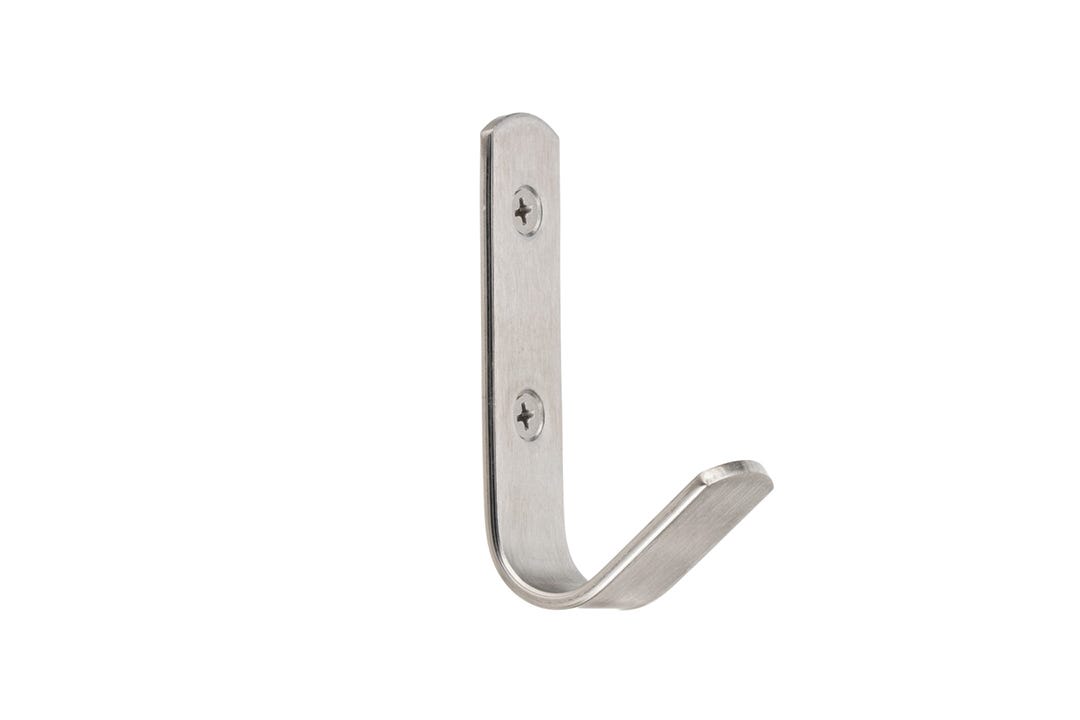 Stainless Steel Utility Hook, Brushed Stainless Steel