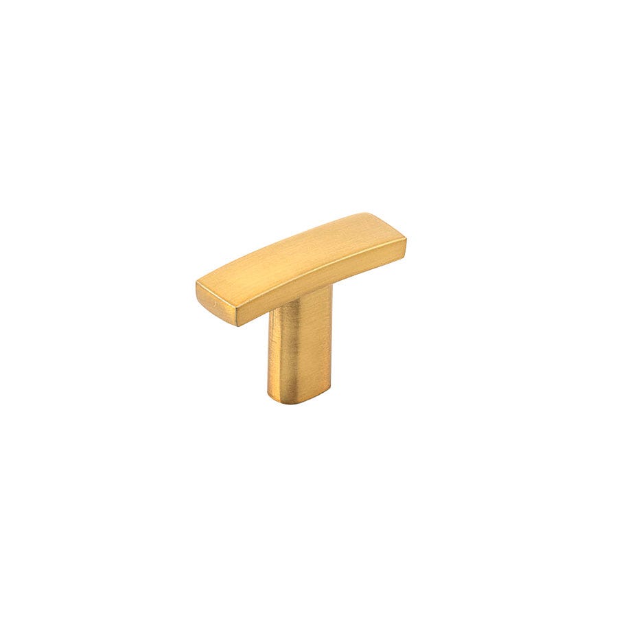 Transitional Metal Button, 38 mm, Brushed Gold Aurum