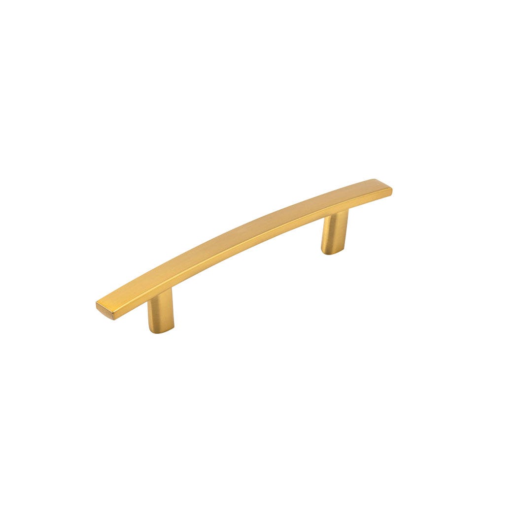 Transitional Metal Pull, 96 mm, Brushed Gold Aurum