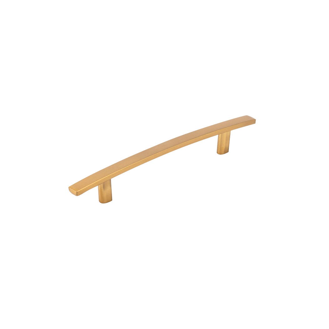 Transitional Metal Pull, 128 mm, Brushed Gold Aurum