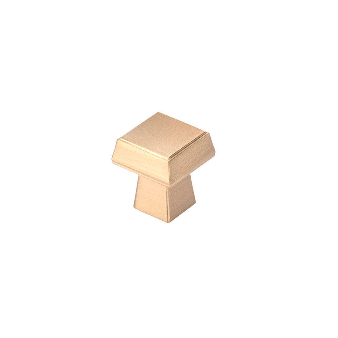 Contemporary Metal Button, 30 mm, Champagne Bronze