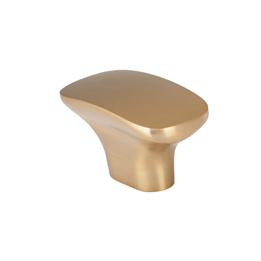 Contemporary Metal Button, 44 mm, Champagne Bronze