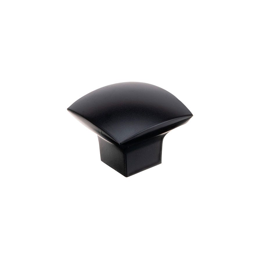 Contemporary Metal Button, 31 mm, Matte Black