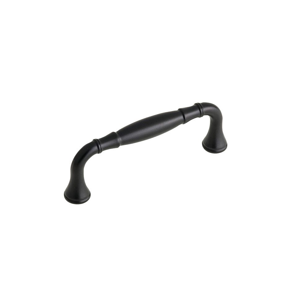 Traditional Metal Pull, 96 mm, Matte Black