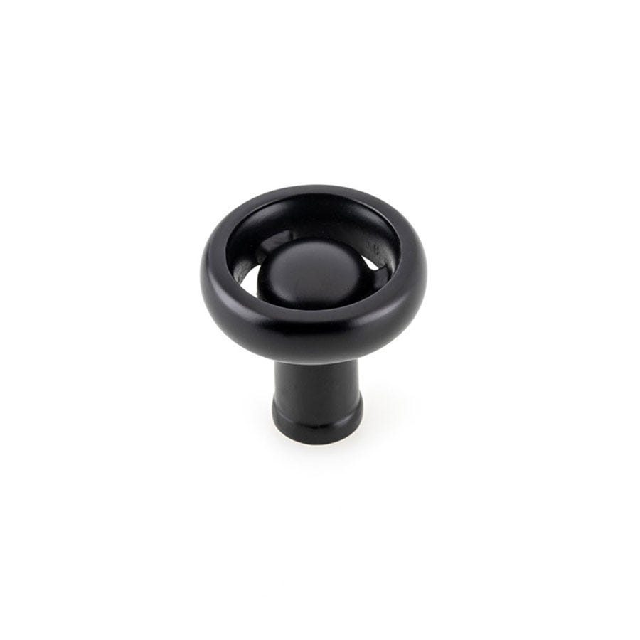 Eclectic Aluminum Button, 36 mm, Matte Black