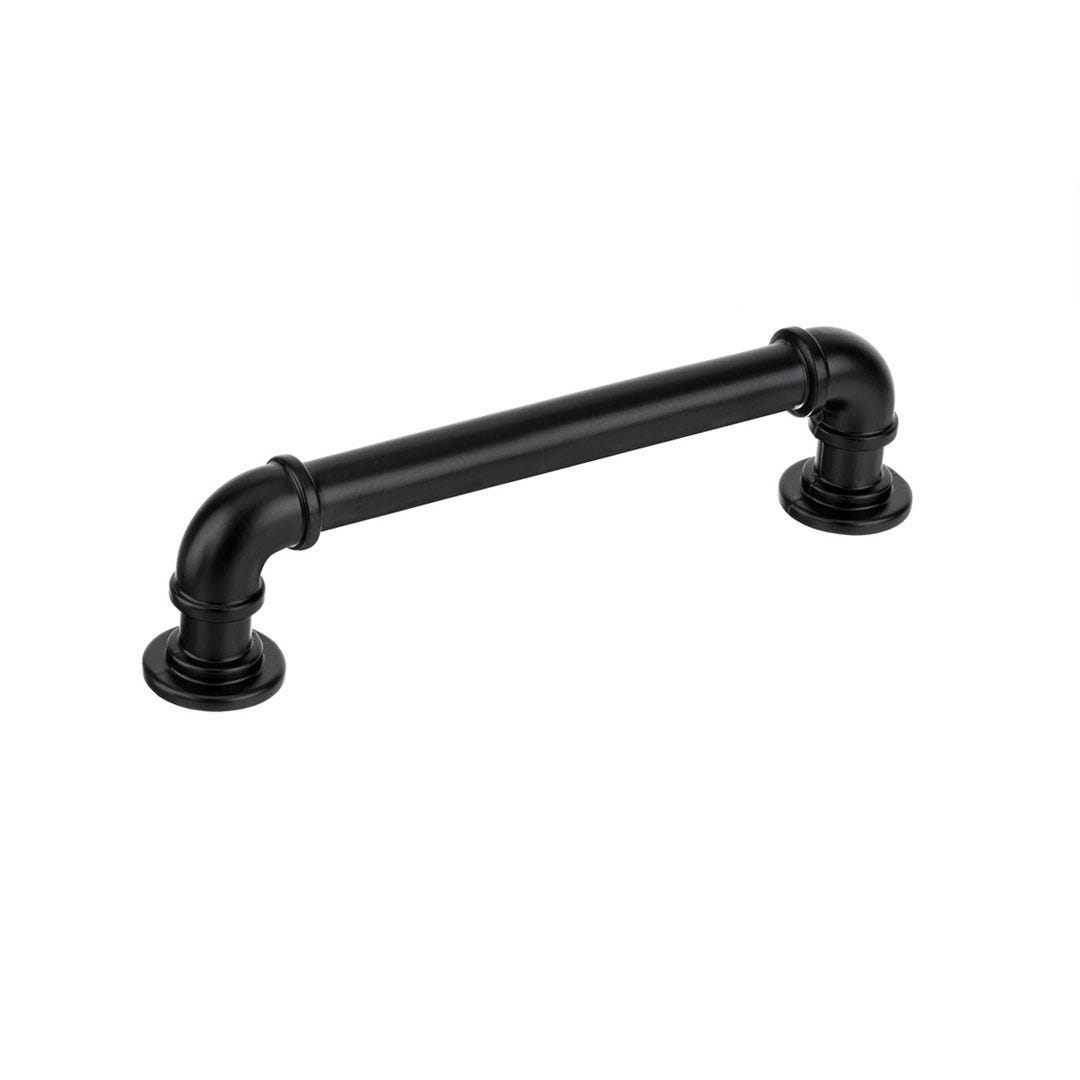 Eclectic Aluminum Pull, 128 mm, Matte Black