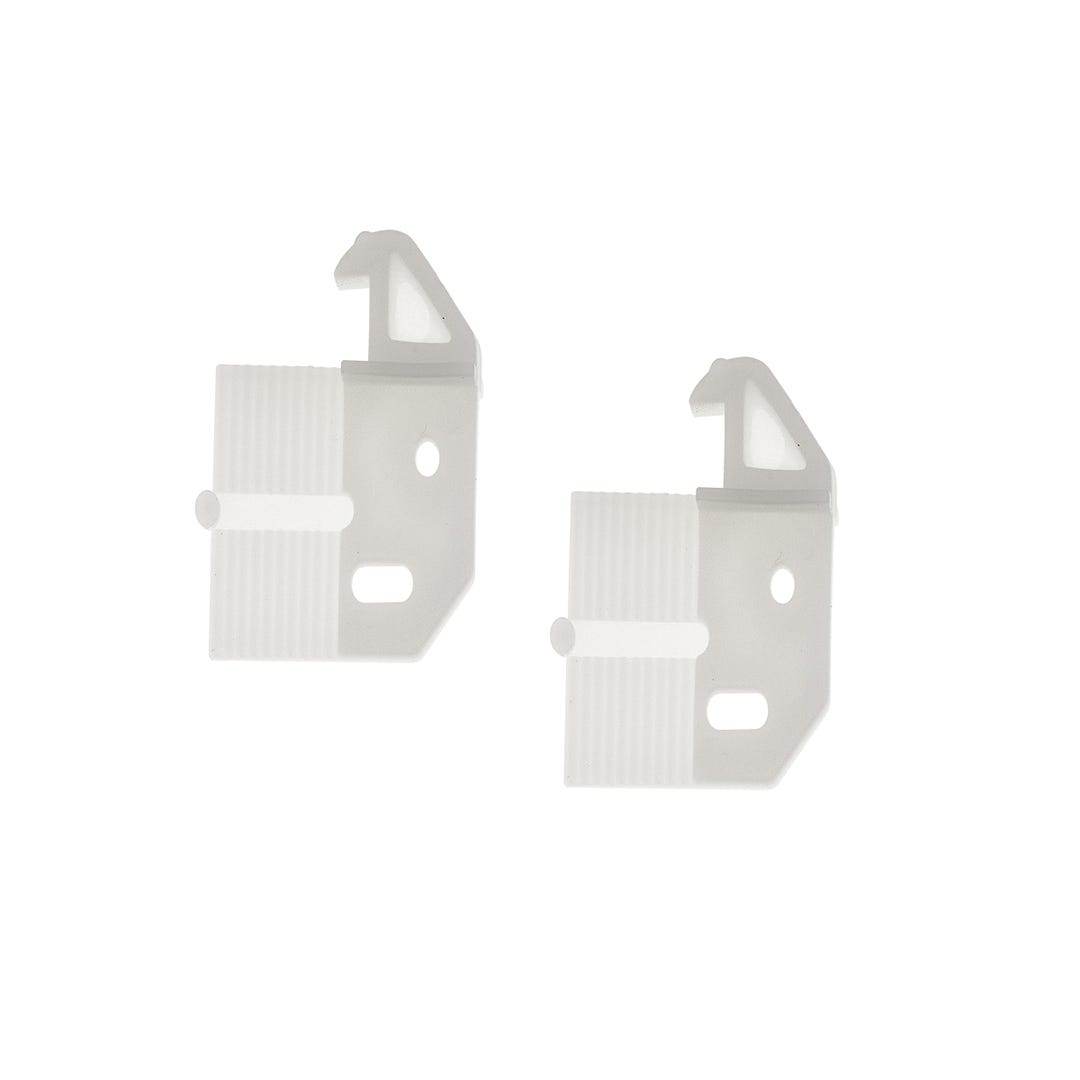 Adjustable Backplate Set, White, 2/Pack