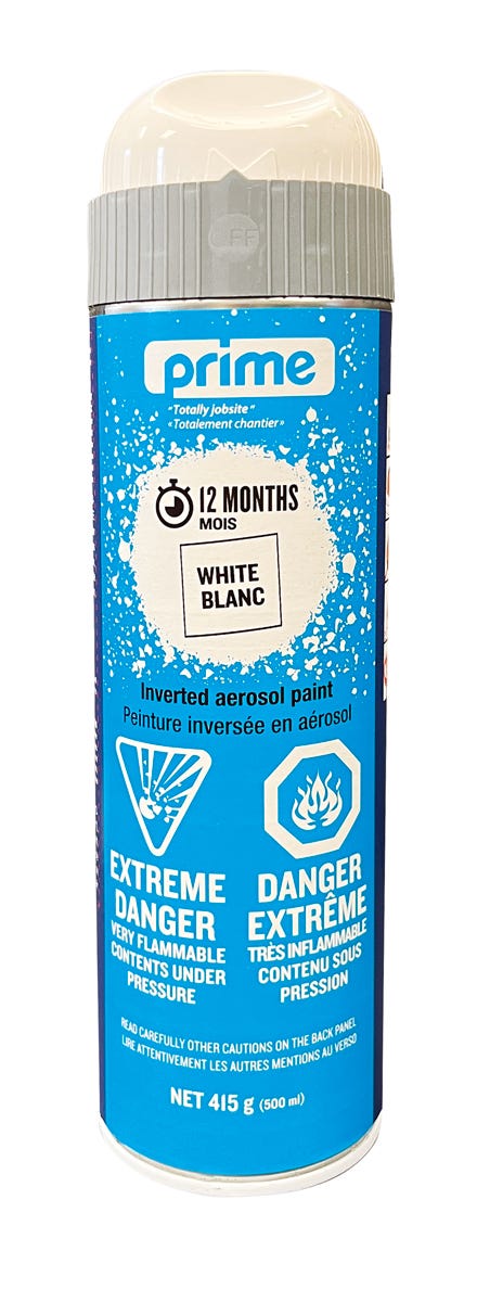 Inverted Marking Paint, Solvent-Free, White, 500 ml