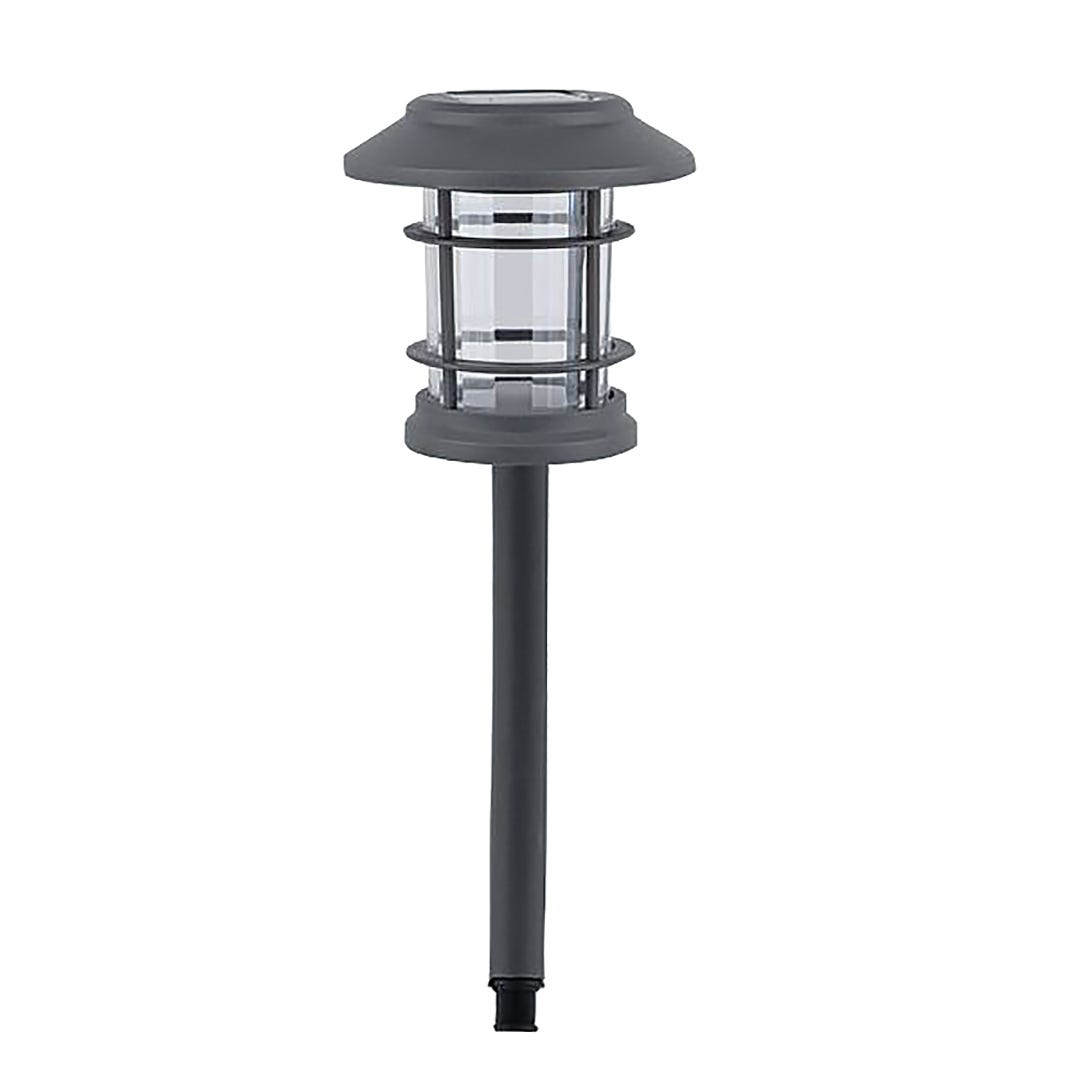 LED Solar Light Stake, Gray, Warm White