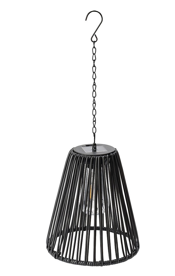 Solar Pendant Light, Edison Bulb, Warm White