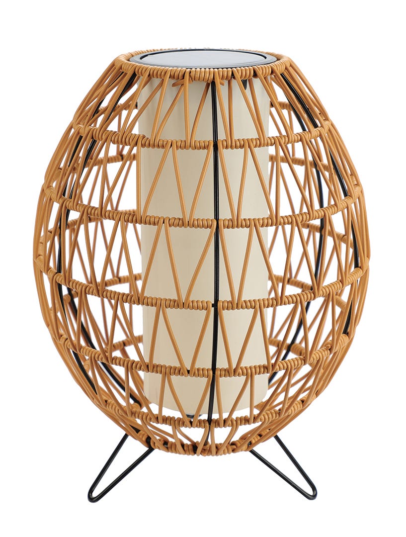 Standing Solar LED Lantern, 32.5 cm, Warm White