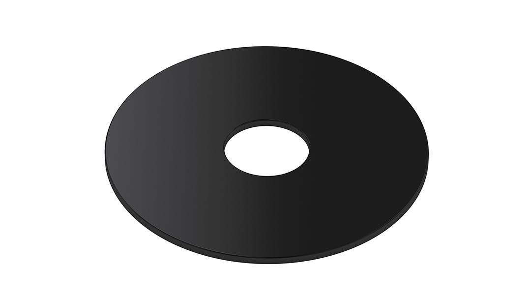 Black Fender Washer - Rustproof Finish - 3/8 in.